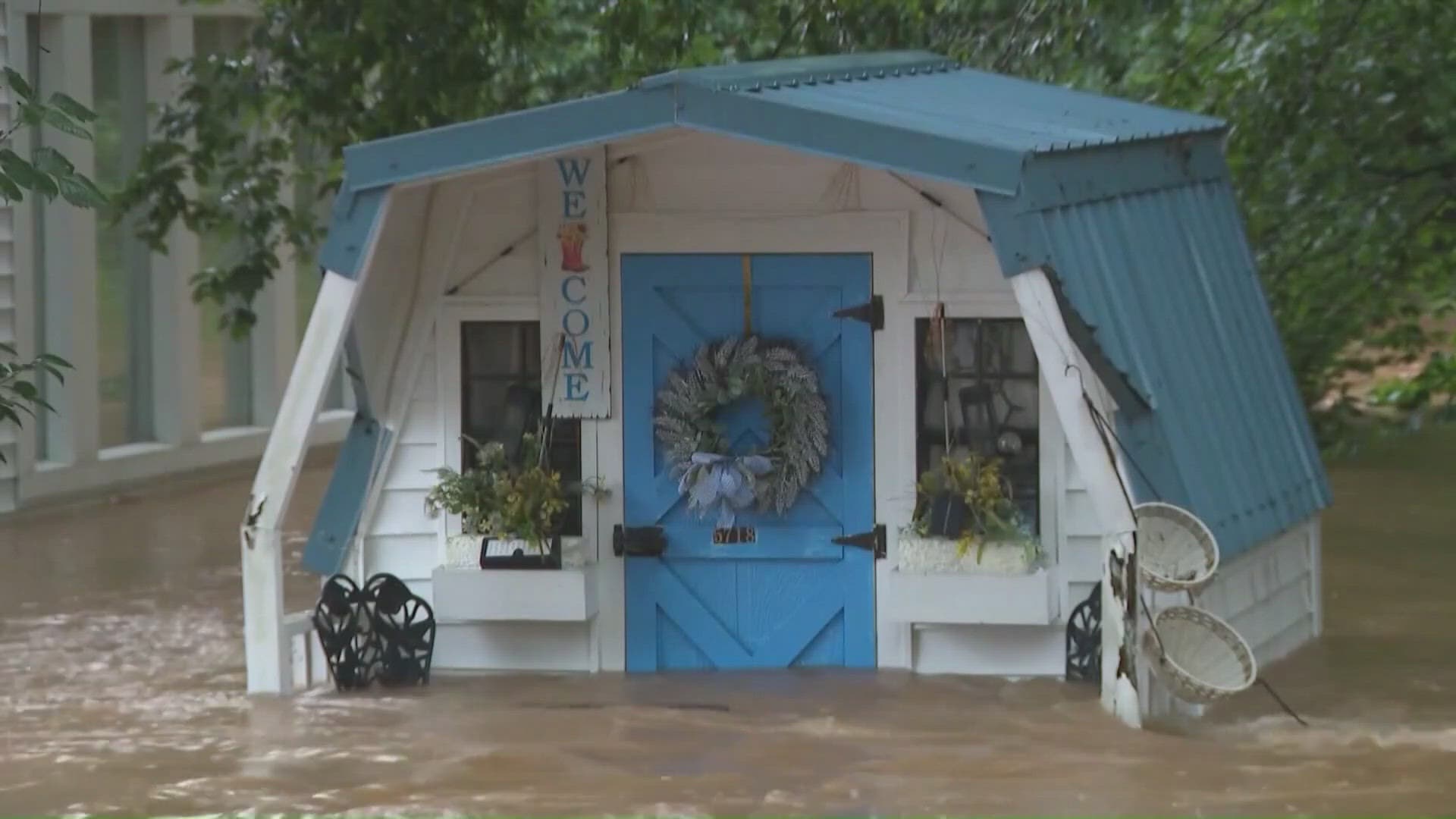 Haw River family questions flood maps after Chantal damage