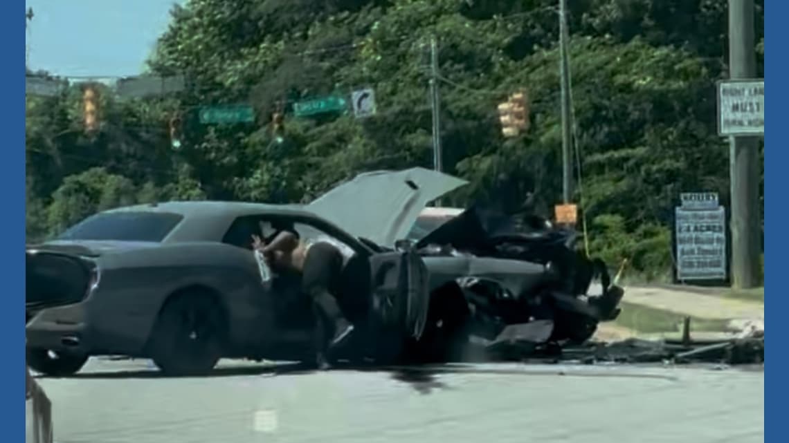 Crashes closes North Church Street in Greensboro, 3 hospitalized
