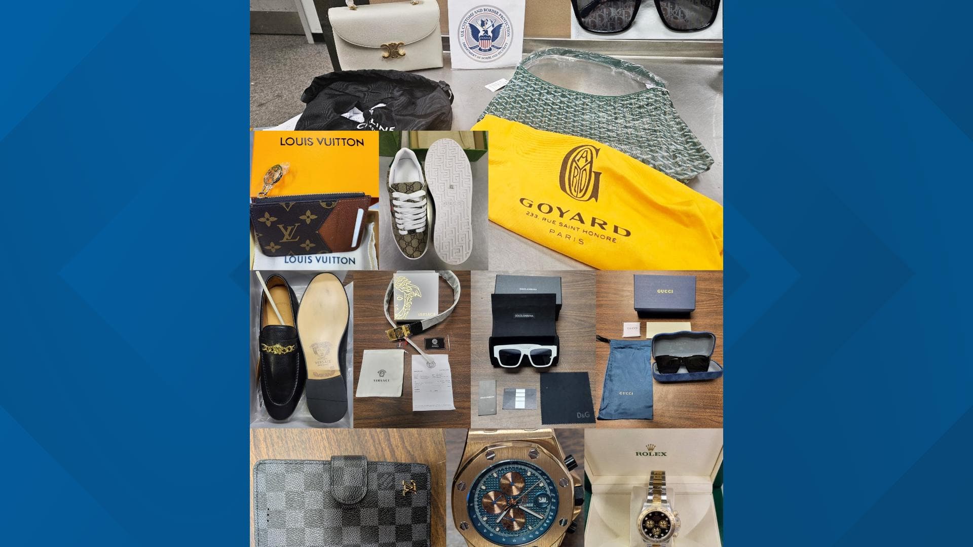 CBP Seizes Counterfeit Designer Watches, Jewelry Worth $125,000 at New York Ports