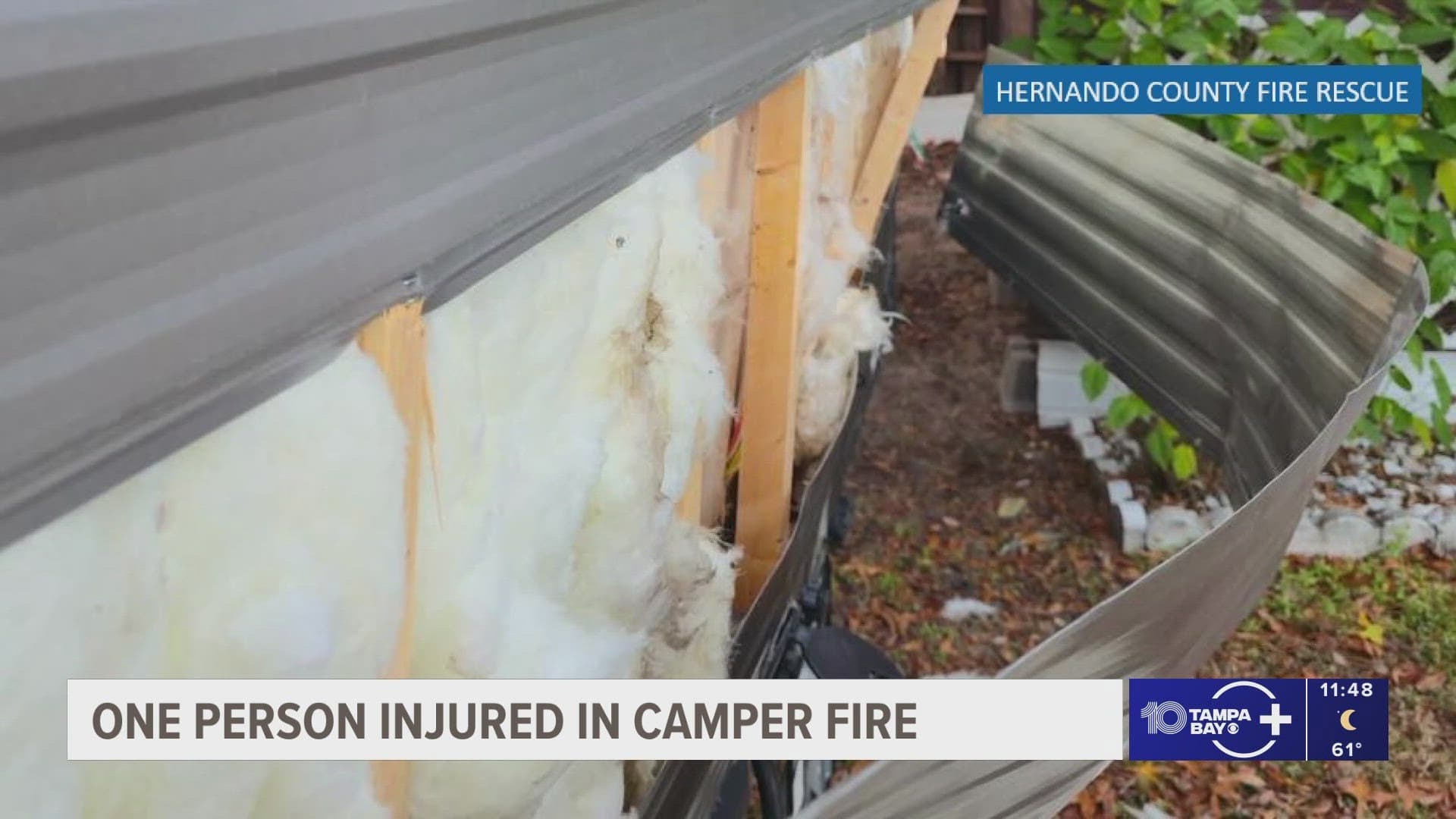 Propane Explosion at Spring Hill Camper Sends One to Burn Center