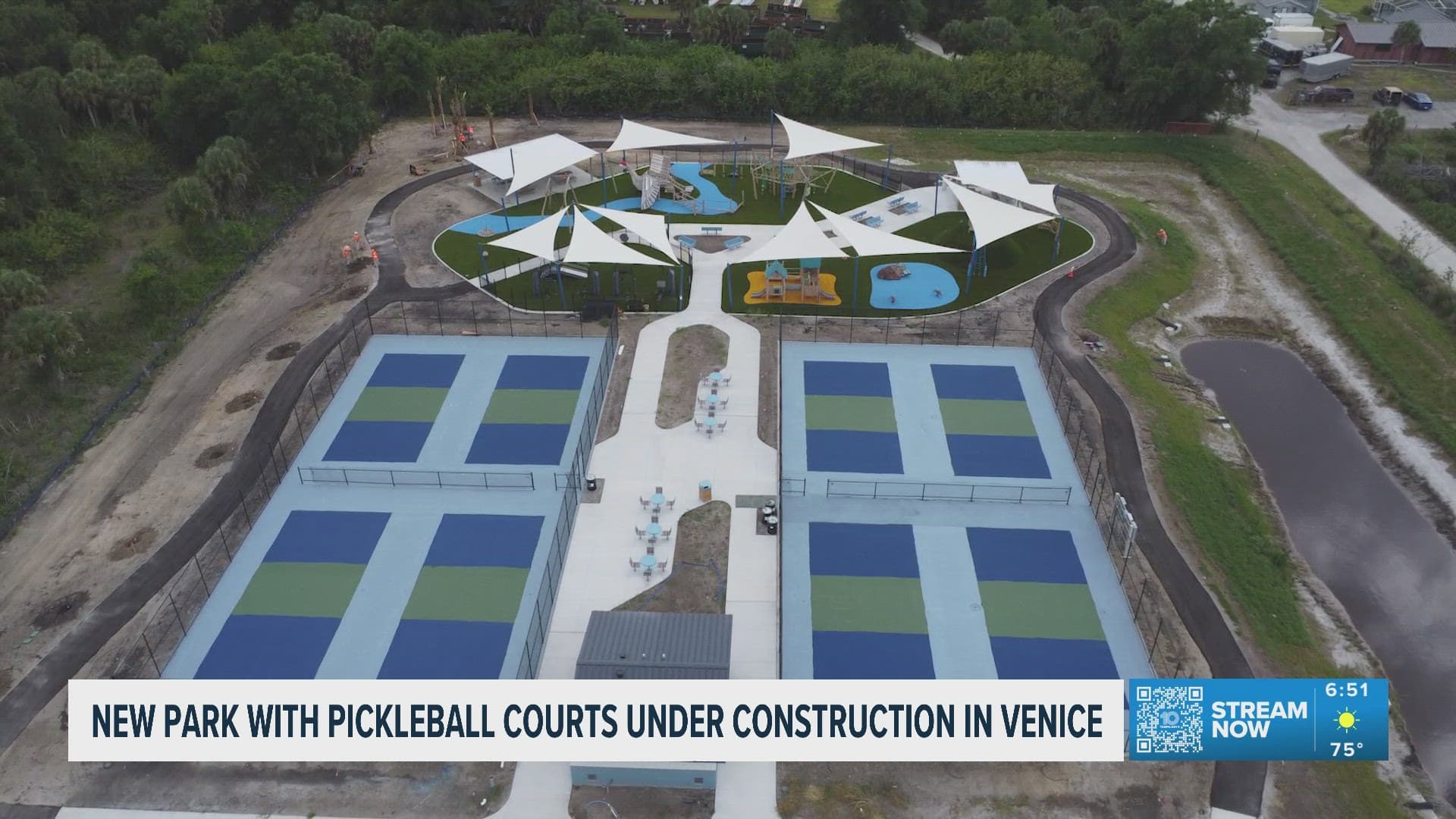 Venice’s Northeast Park nears opening with eight pickleball courts