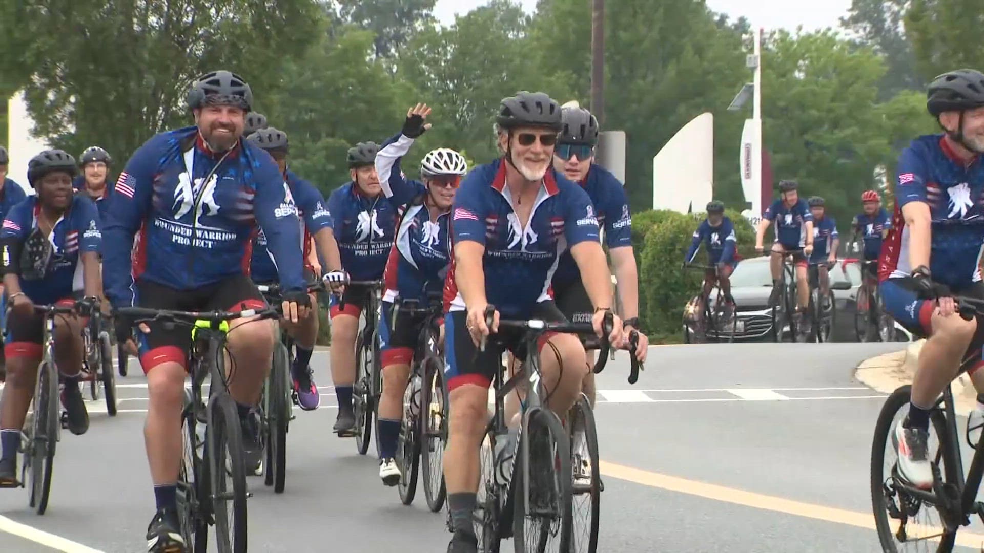 Wounded veterans ride through Prince George's County on Soldier Ride 250