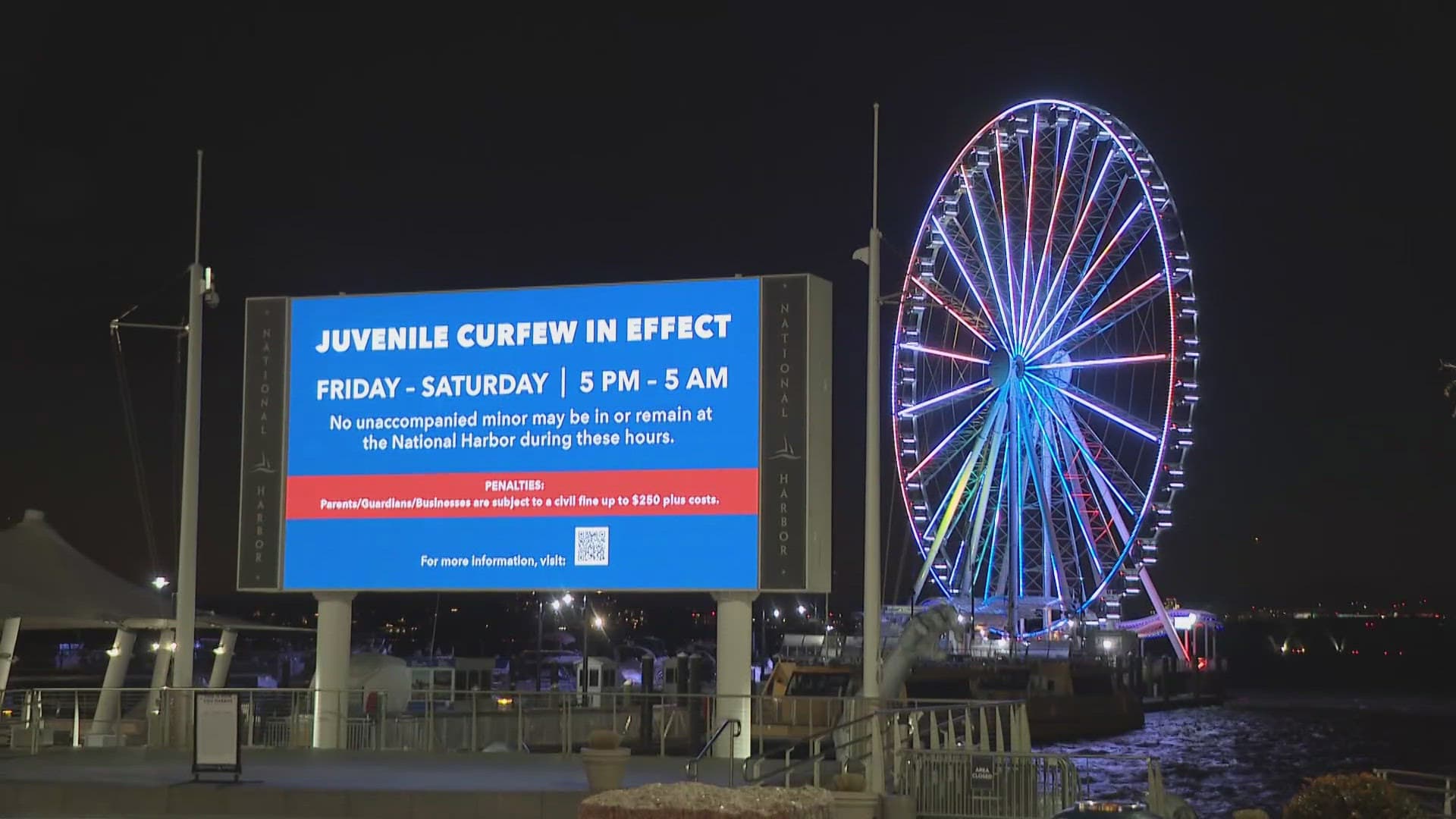 Prince George's County Imposes Friday-Saturday Juvenile Curfew at National Harbor