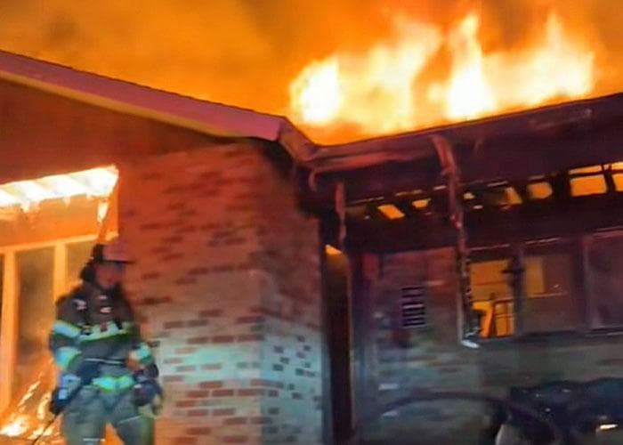 Wood stove fire destroys Sparrow Bush home, sparks mountainside brush blaze