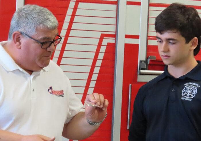 Westbrookville firefighter Louis Tunno wins $1,500 scholarship as senior