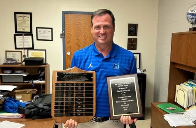 Section 9 honors Middletown AD David Coates before retirement