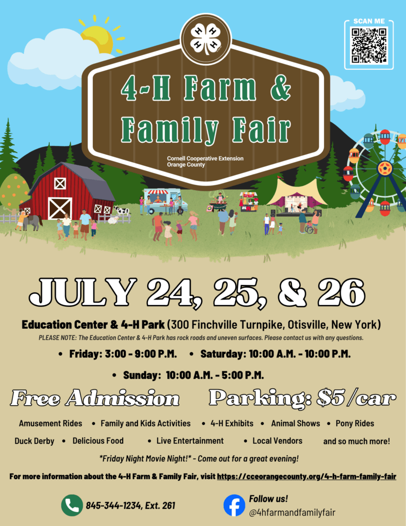Cornell Cooperative Extension Orange County announces first 4-H farm and family fair