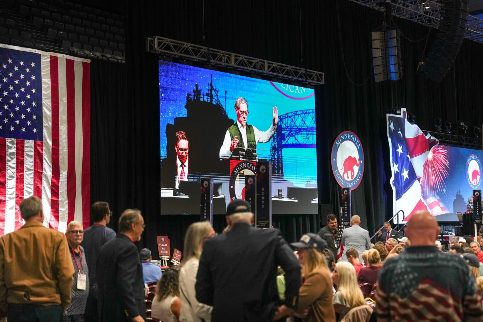 Minnesota GOP delegates hold moment of silence for Derek Chauvin