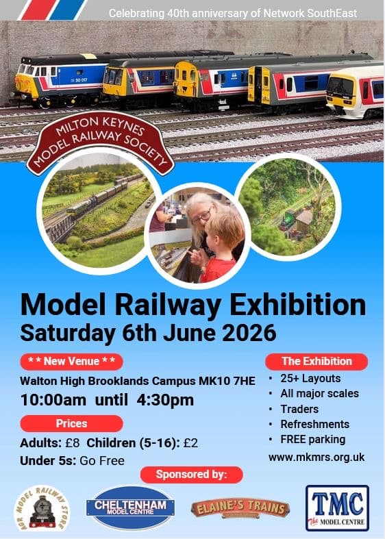 Milton Keynes model railway society announces varied 2026 exhibition lineup