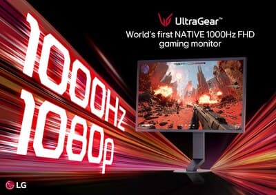 LG unveils first native 1000Hz Full HD gaming monitor