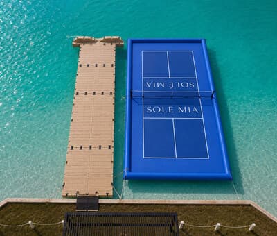 SoLé Mia installs first floating pickleball court in North Miami