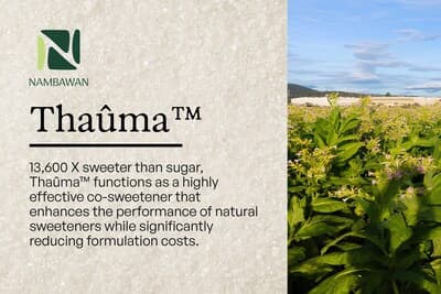 Nambawan Spain launches Thaûma sweetener for reduced-sugar protein products