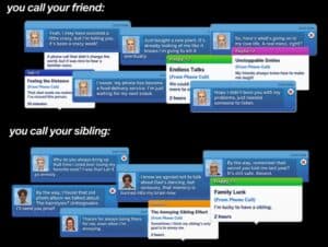 The Sims 4 mod adds 500+ phone call notifications and unique buffs