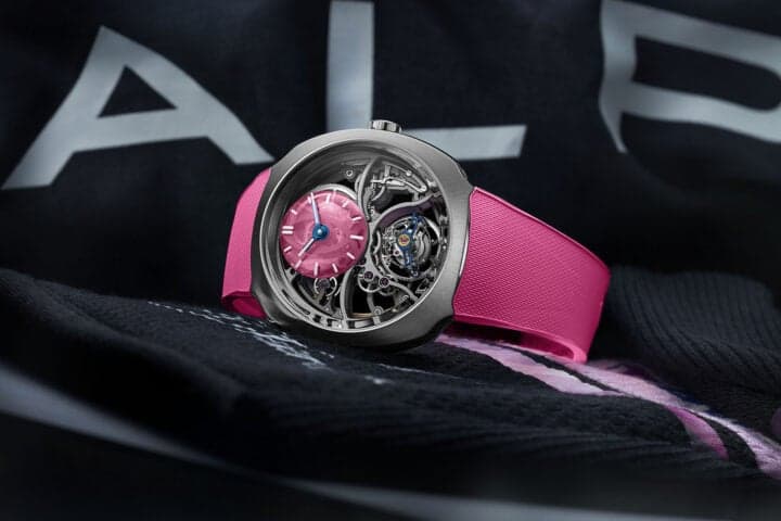 H. Moser launches pink Streamliner Alpine duo, F1-liveried, 50 sets, £65,000