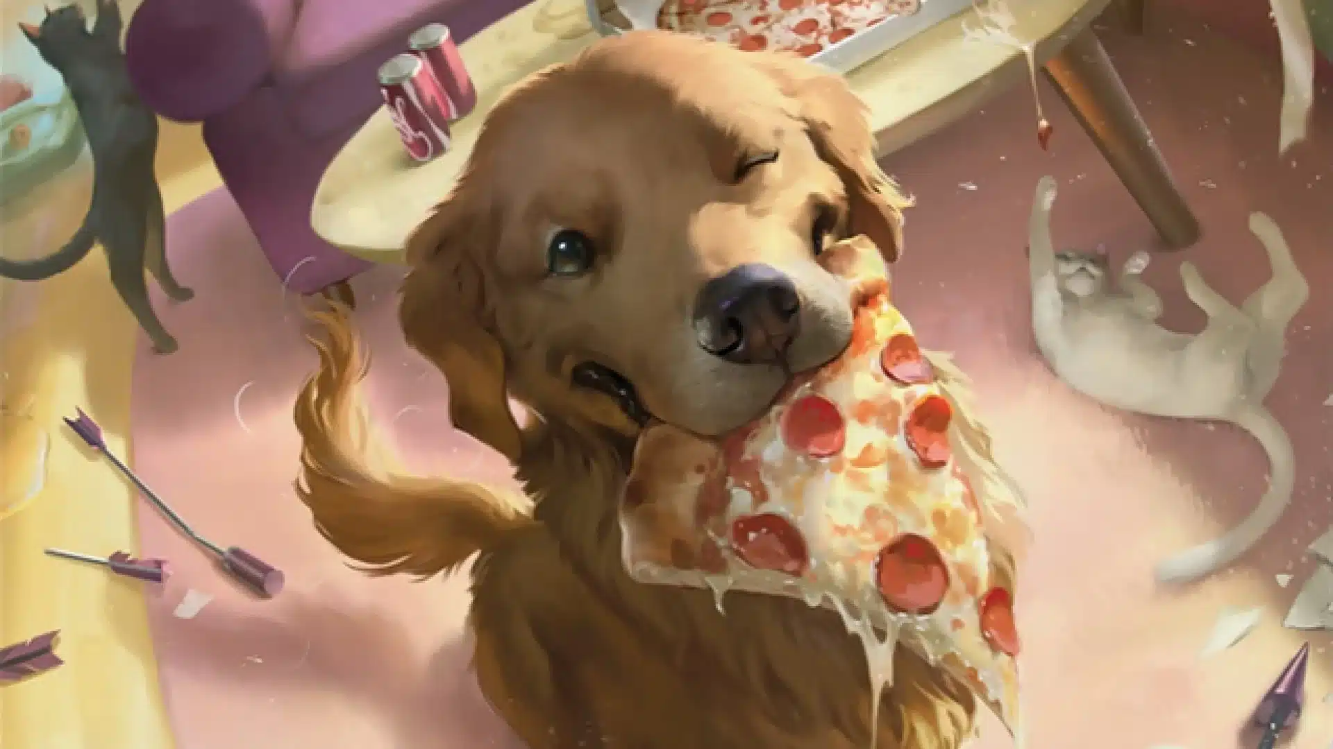 Lucky the Pizza Dog joins Magic's Marvel Super Heroes Commander set