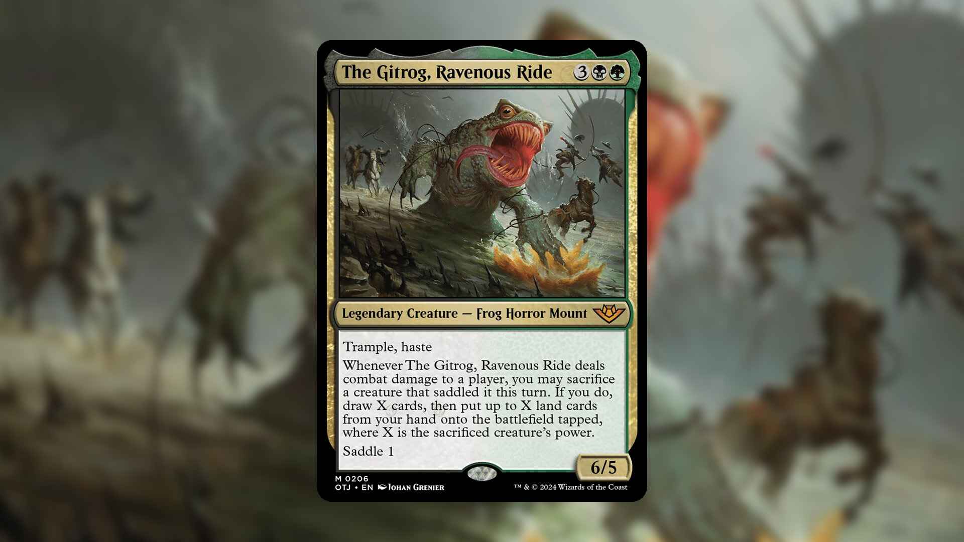 Gitrog, Ravenous Ride spikes 415 percent on Commander demand