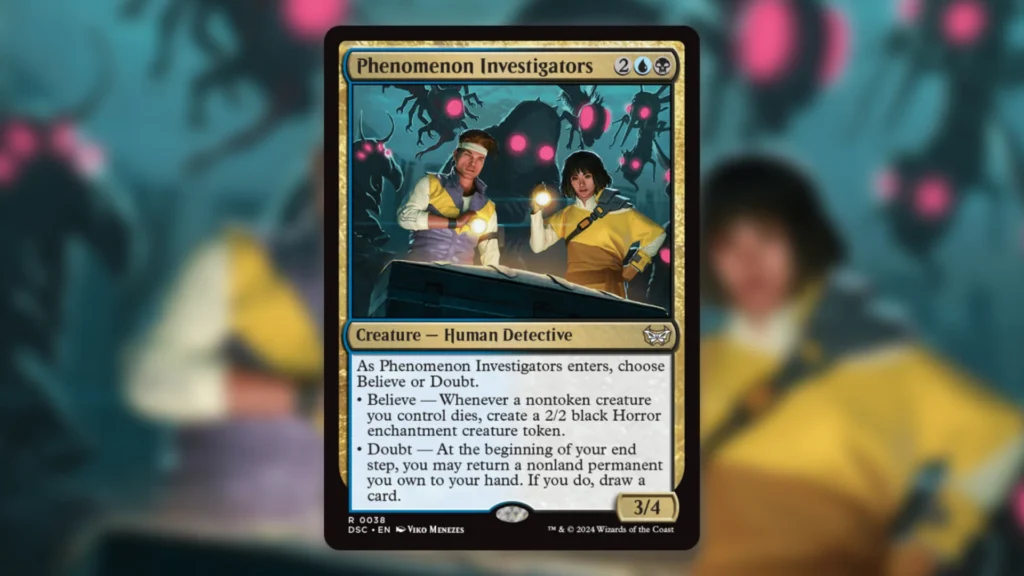 Phenomenon Investigators shows Duskmourn commanders can do double duty