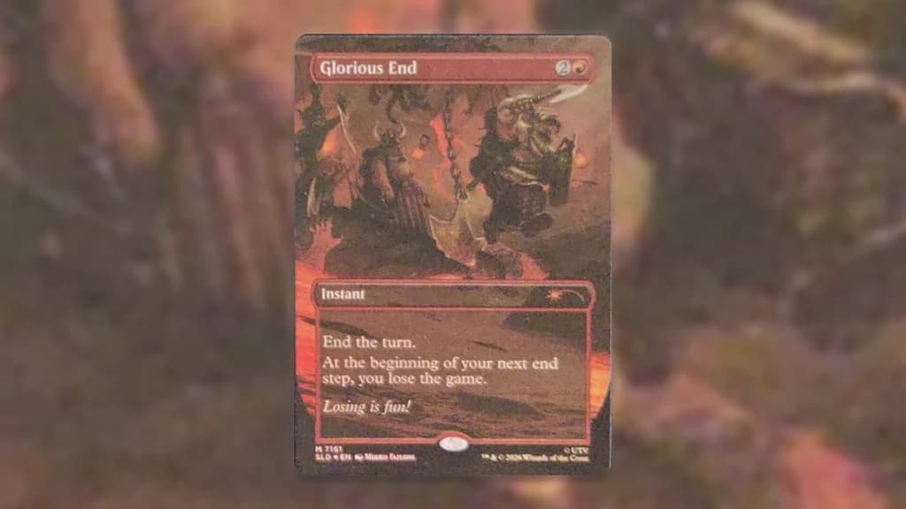 Commander players uncover Glorious End in Back to School Secret Lair ships