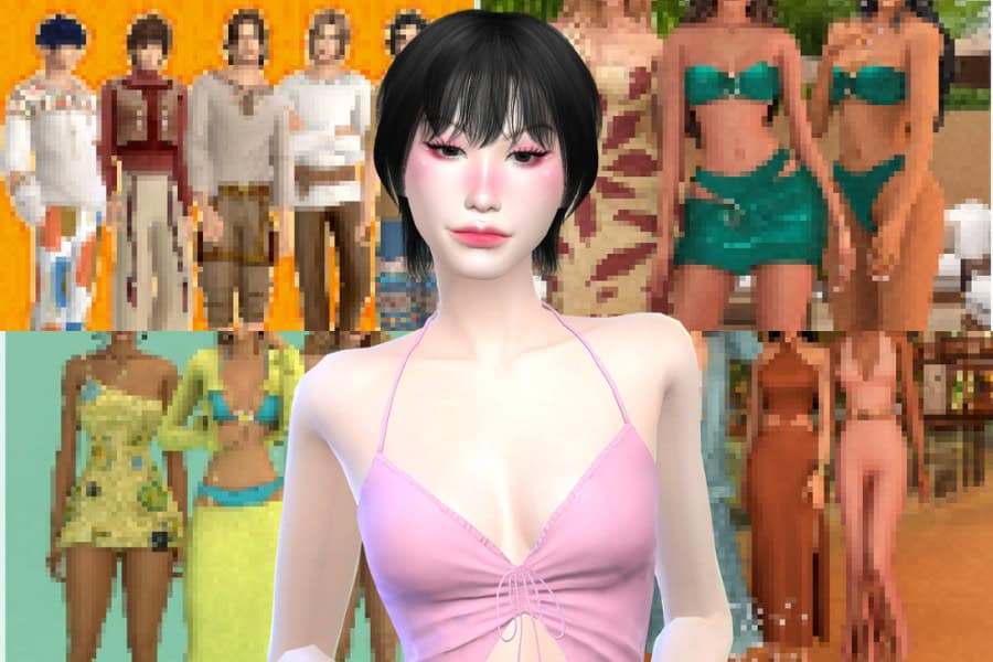 The Sims wardrobe guide spotlights cohesive CC clothes packs