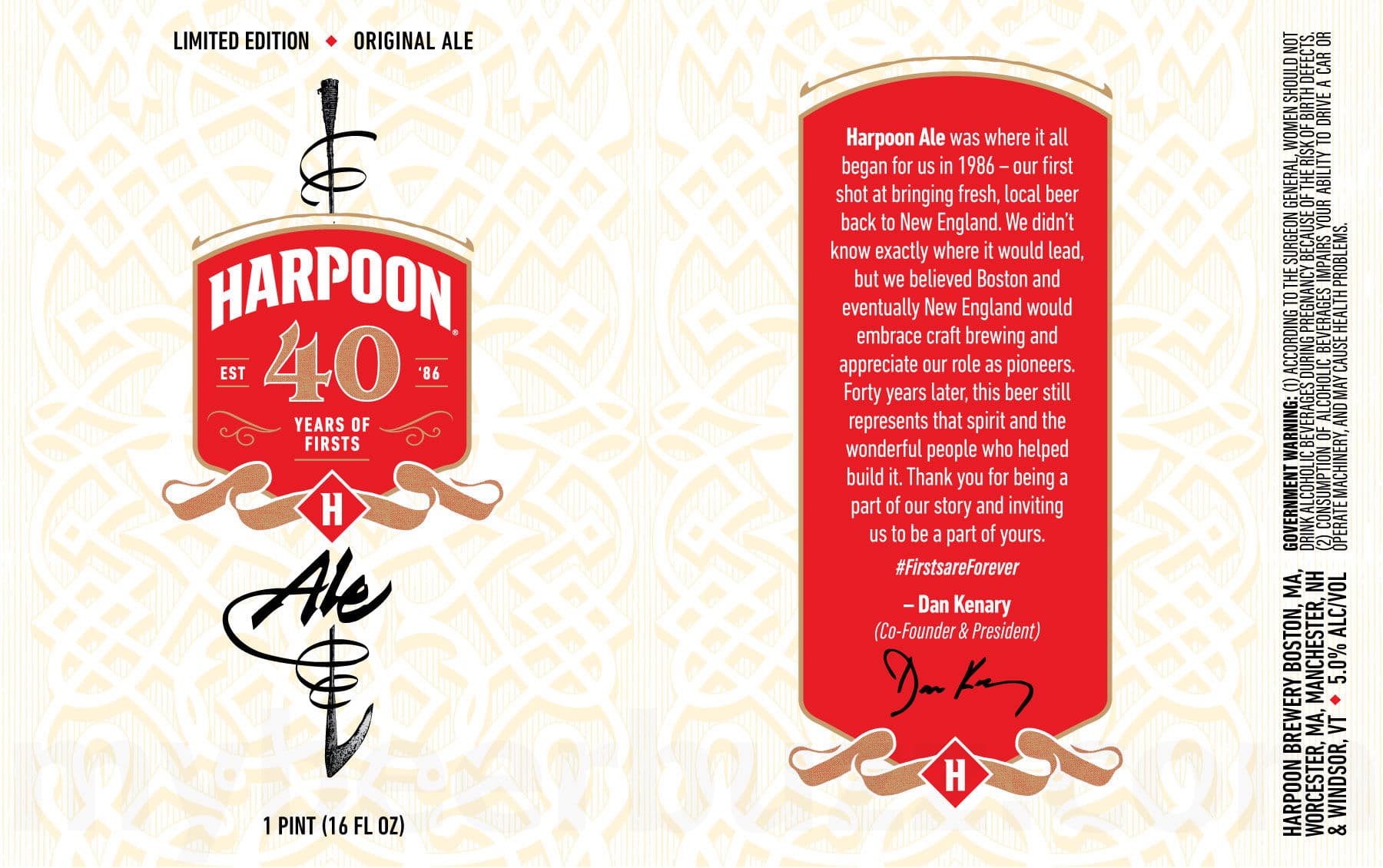 Harpoon Marks 40 Years with Anniversary Ale Inspired by Original Boston Brew