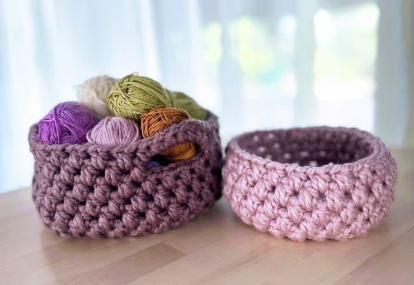 My Crochet Space updates basket pattern for sturdy, versatile storage