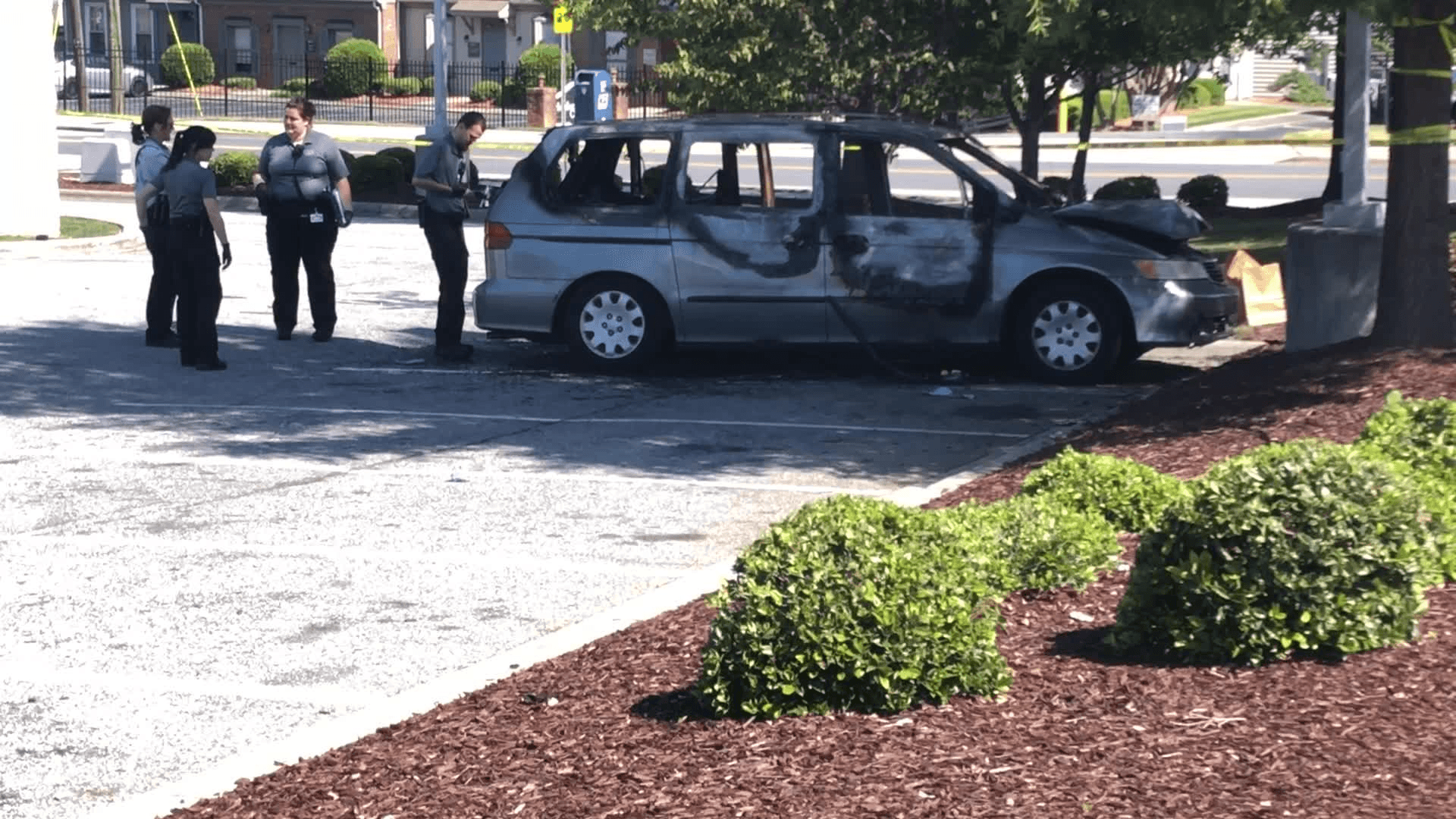 Greensboro police investigate van fire after woman was burned