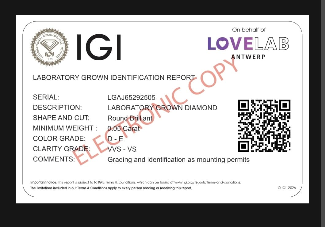 LoveLab Antwerp, IGI extend individual certification to 0.05-carat lab-grown diamonds
