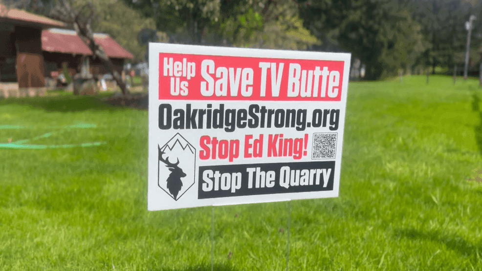 Oakridge residents expand fight against proposed TV Butte quarry