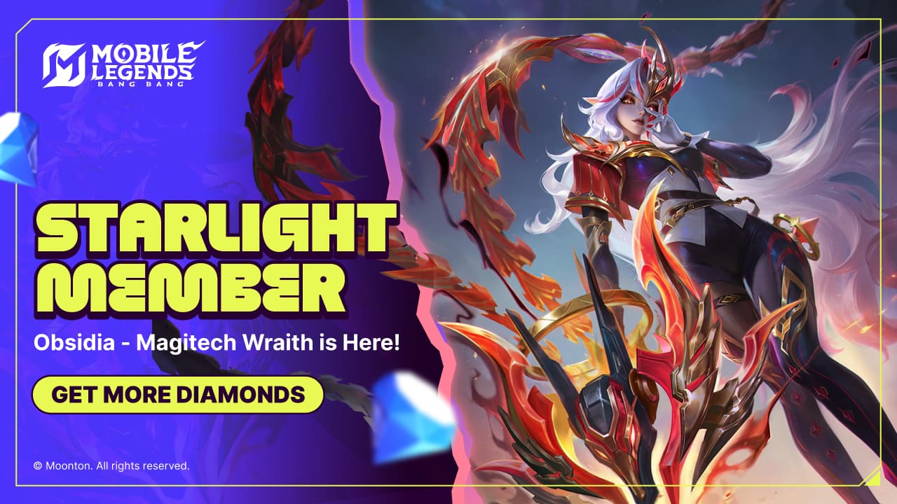 MLBB May Starlight Pass brings Obsidia Magitech Wraith skin, bigger rewards