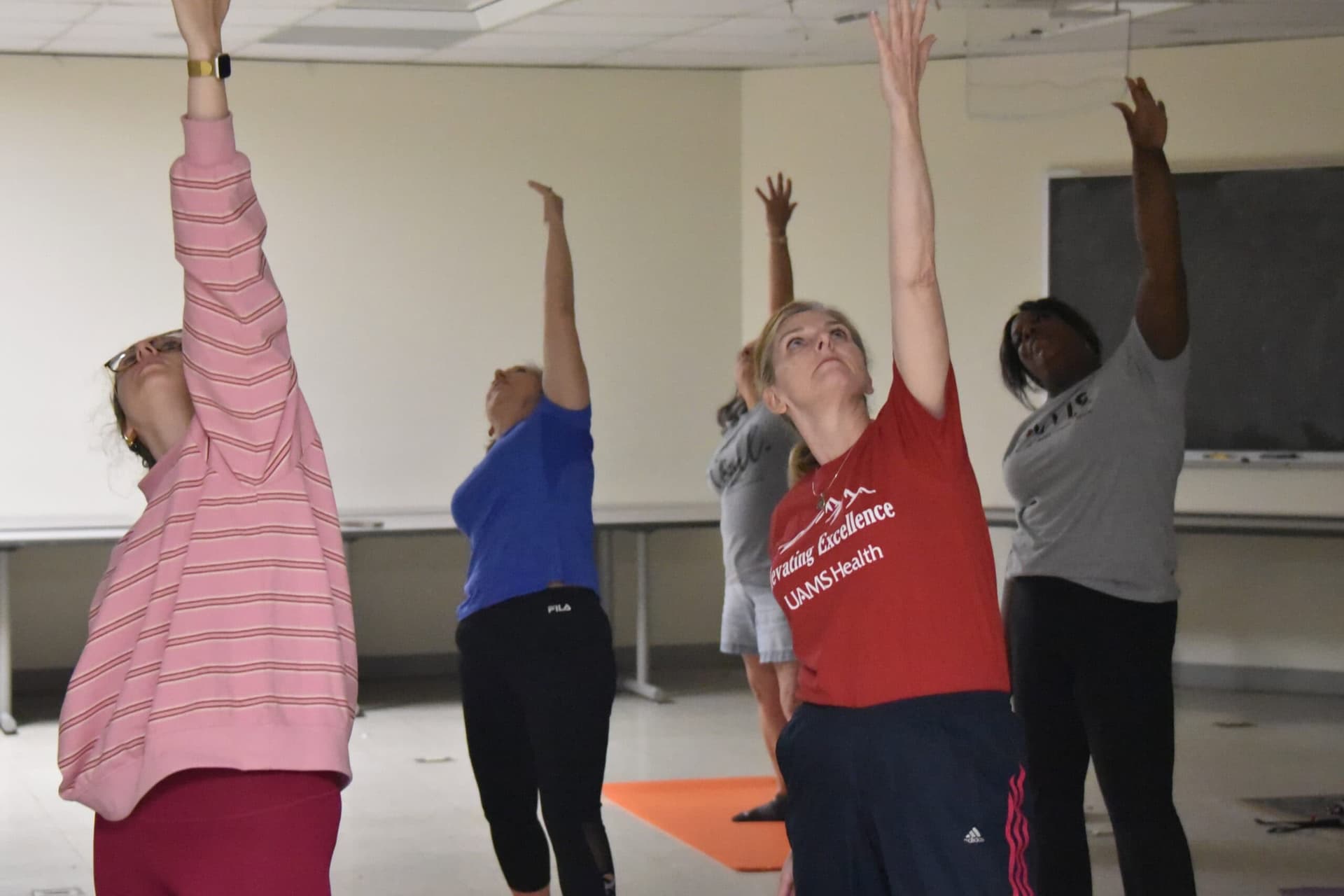 UAMS dean joins yoga session to build campus community