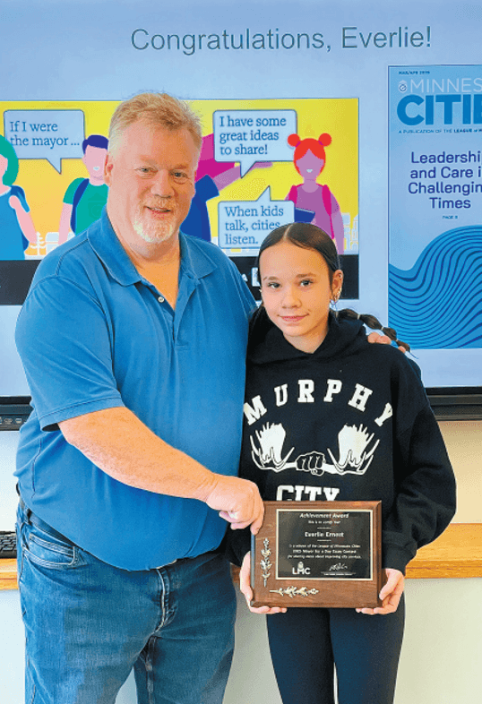 Silver Bay Sixth-Grader Wins Statewide Mayor for a Day Essay Contest