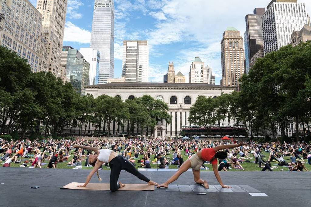 Bryant Park Yoga returns for 23rd season, free classes run through September