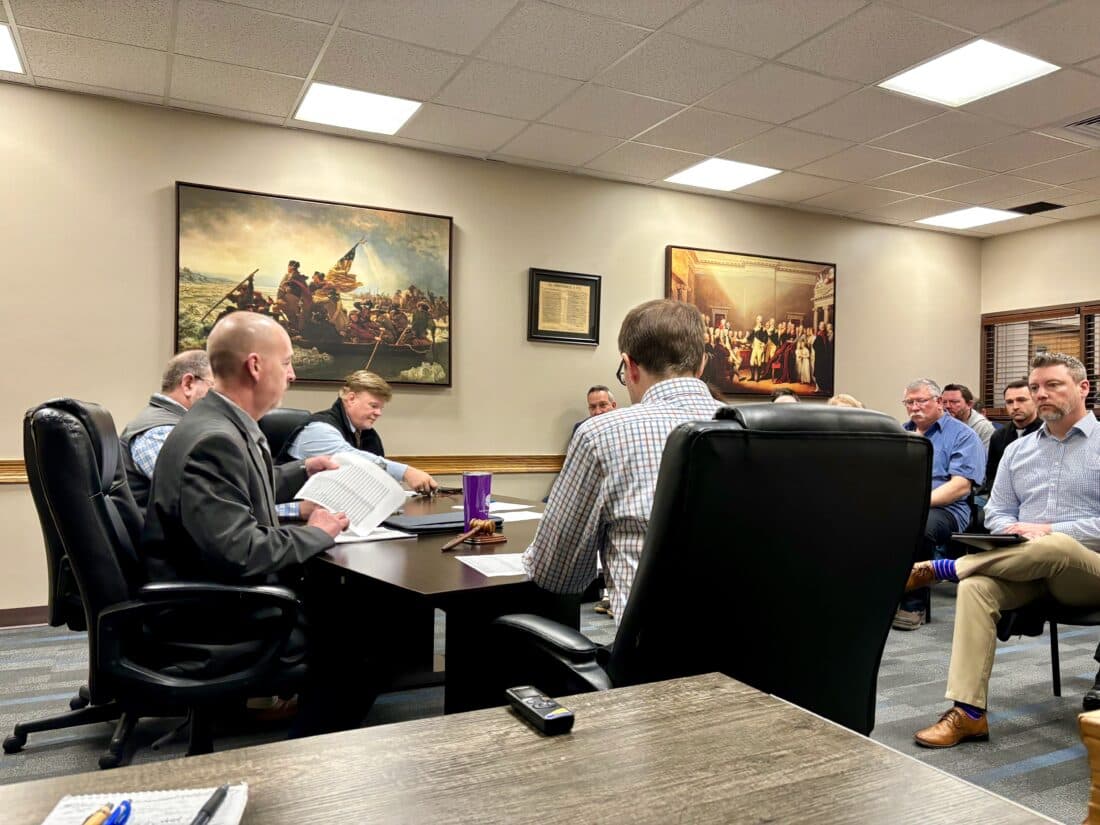 County commissioners reviewed funding requests, development plans, and staffing matters