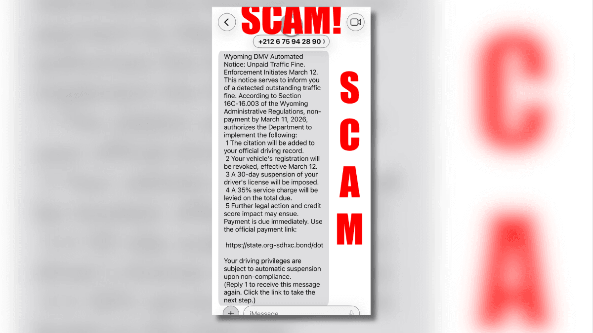 Laramie police warn residents about statewide text scam