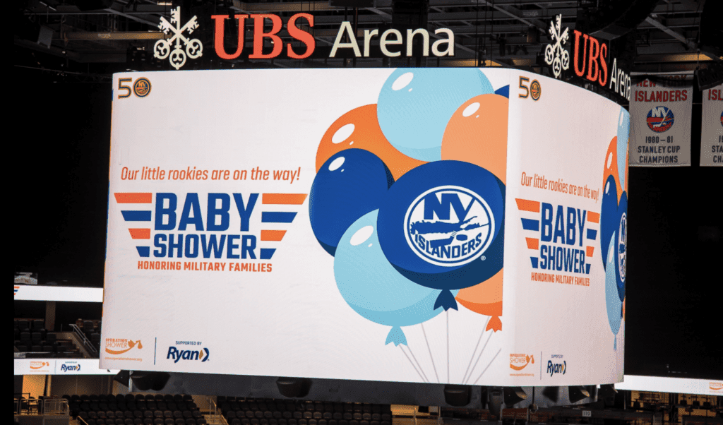 NY Islanders Host Baby Shower Celebrating 25 Military Moms