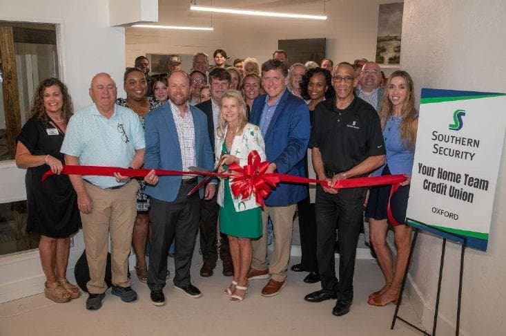 Southern Security Federal Credit Union marks Oxford ribbon-cutting on South Lamar