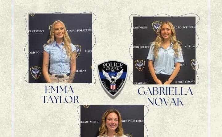 Oxford Police Department Welcomes New Criminal Justice Interns to Force