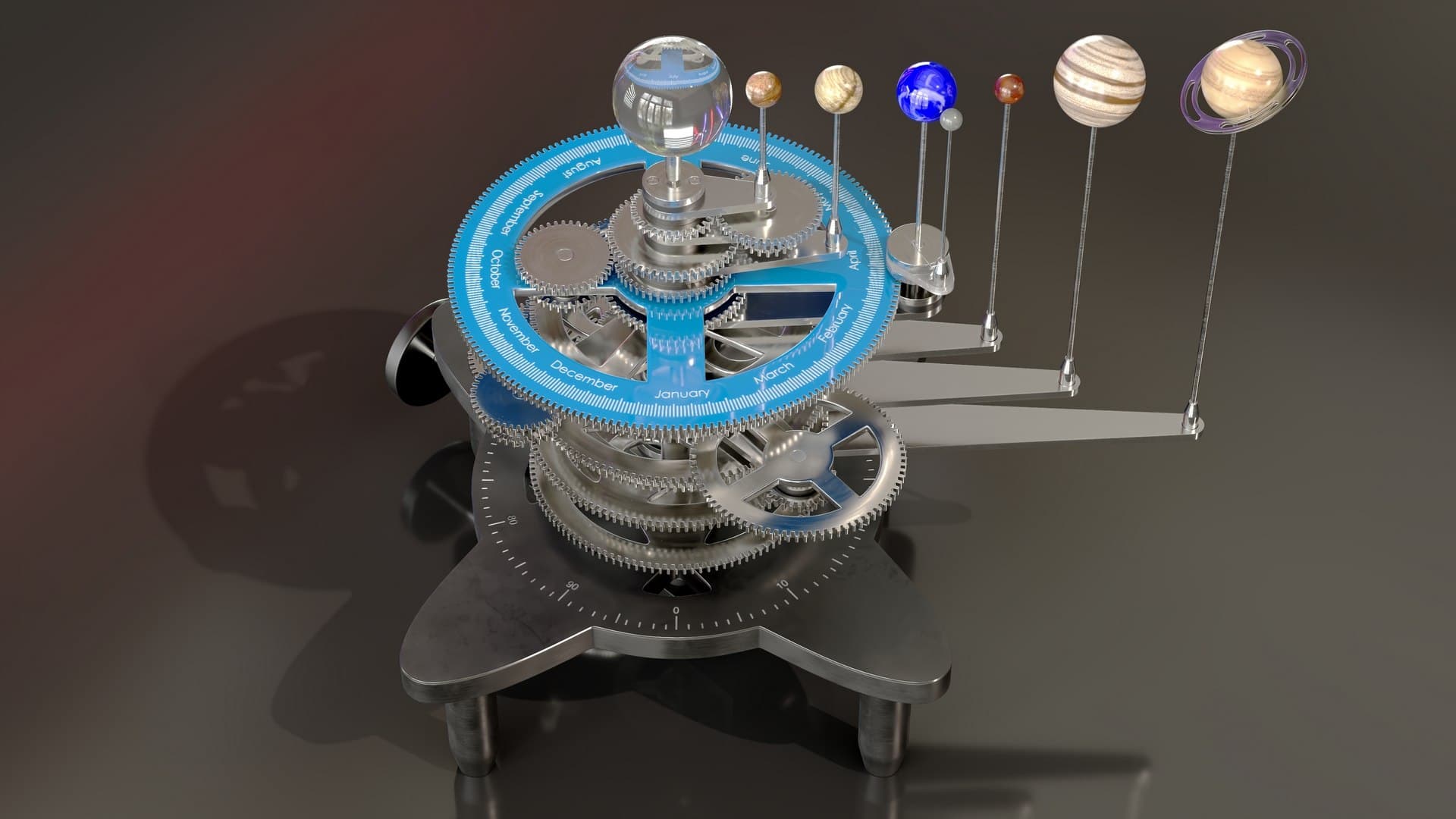 3D-Printed Orrery Uses One Motor to Simulate the Solar System