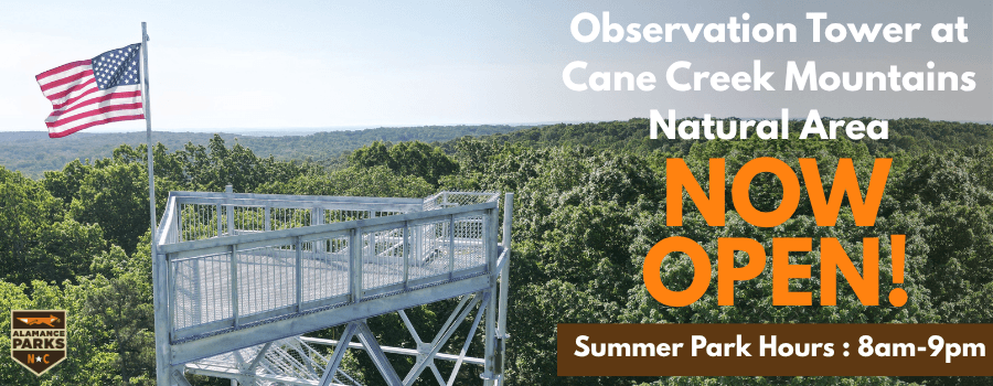 Cane Creek Mountains tower offers sweeping views of Alamance County