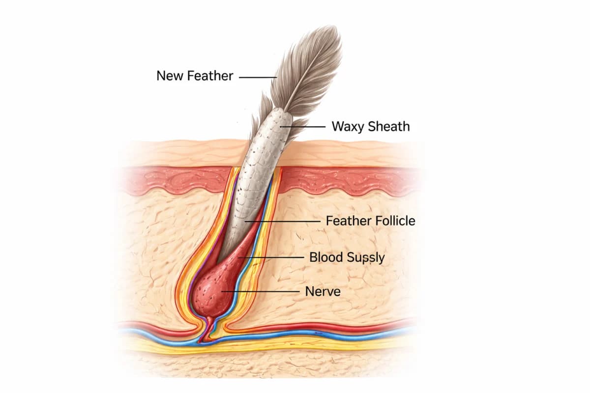 Understanding Pin Feathers, Why Molting Makes Parrots Sensitive and Fussy