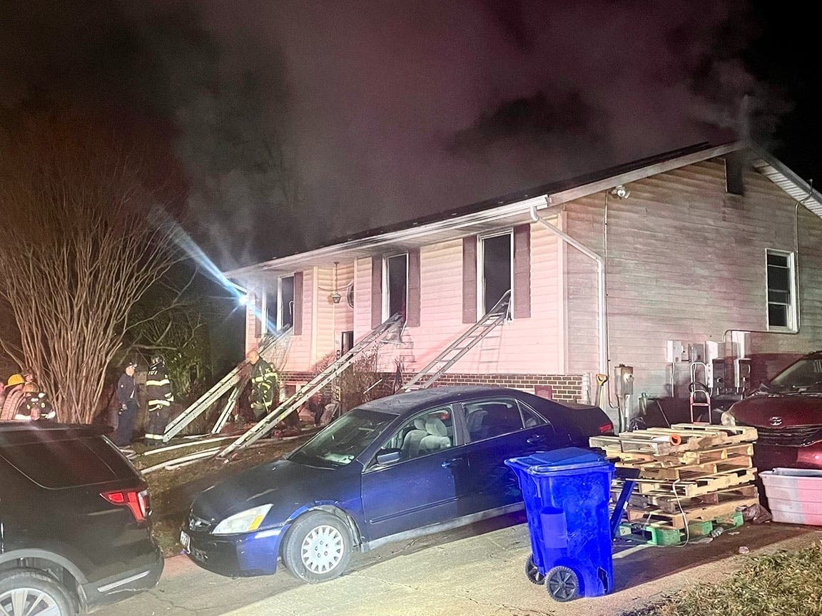 Bowie Zug Road House Fire Displaces Two Children and an Adult