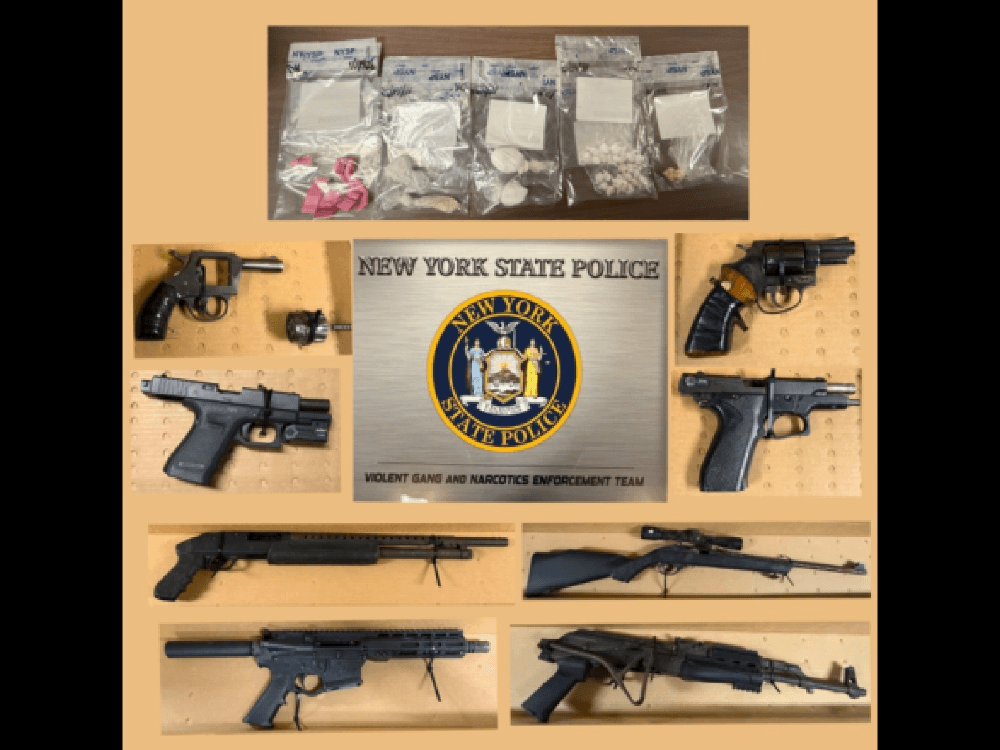 Weapons, Drugs Seized in Newburgh Home, Man Arrested and Held