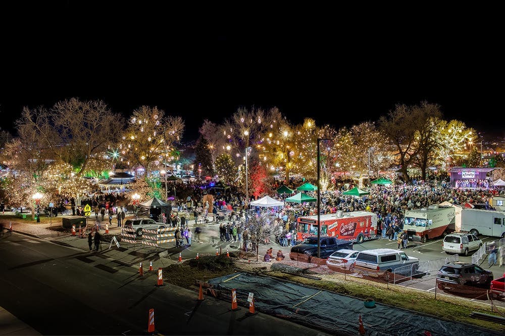 Parker Lights Town Tree and Grand Park, Community Comes Together