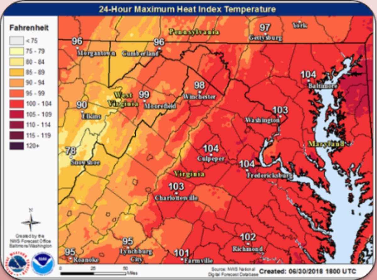 Prince George’s County issues heat advisory ahead of July 4 weekend