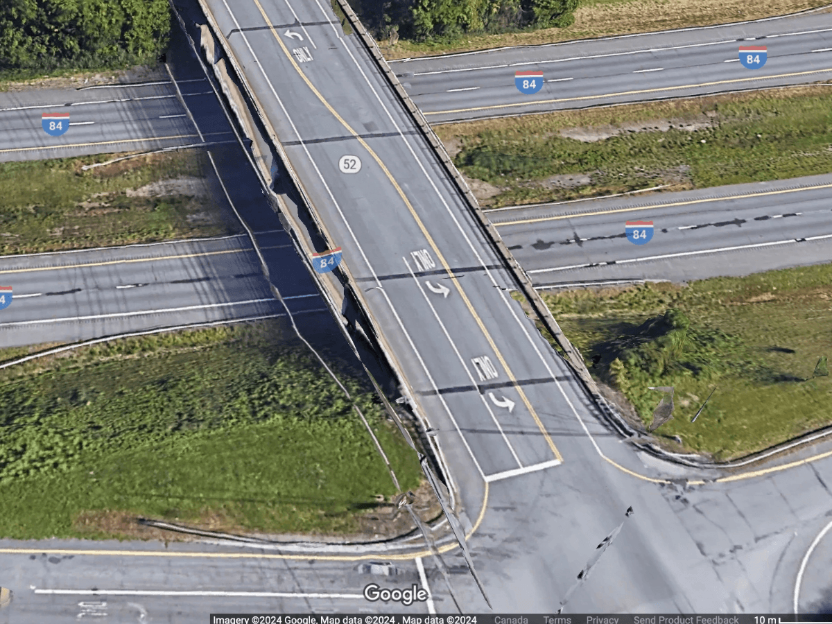 Route 52 bridge over I-84 to shift traffic west Wednesday