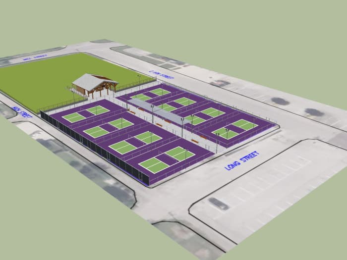 Brookville opens eight free pickleball courts, already drawing heavy play