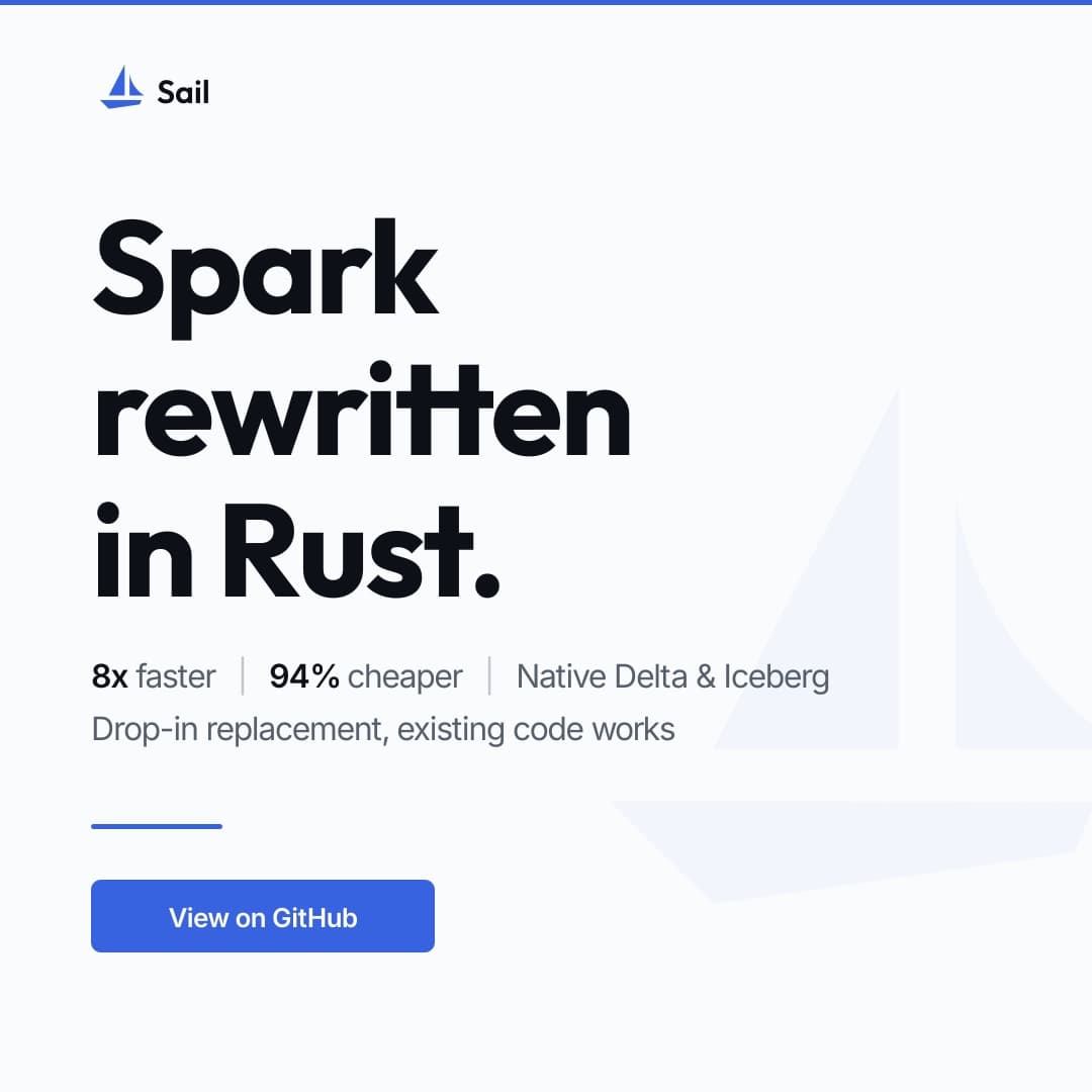LakeSail rewrites Apache Spark in Rust, cuts costs by 94%