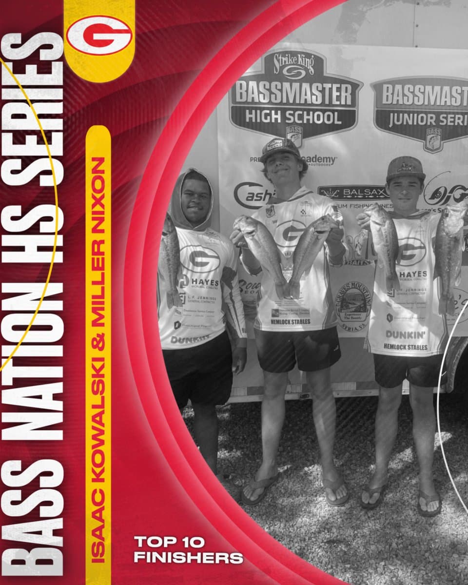 Goochland anglers finish top 10 in Bass Nation Virginia series