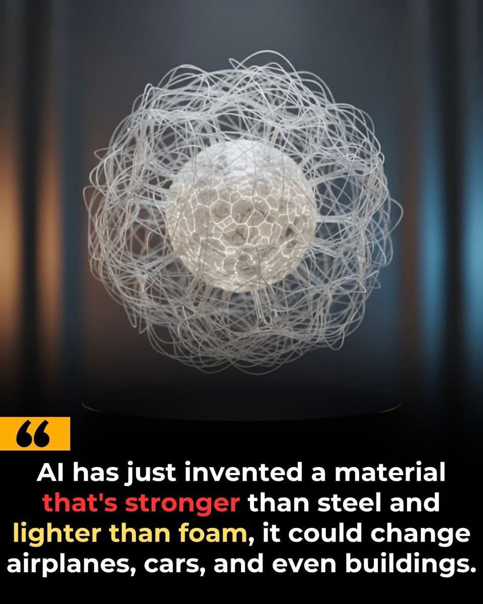 AI-designed 3D printed material beats steel, boosts aerospace performance