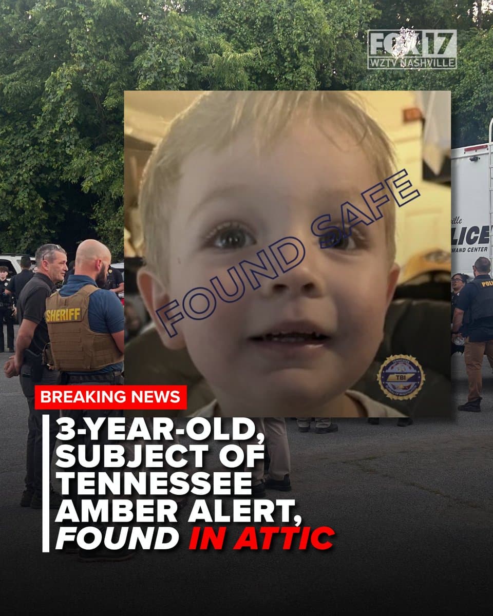 missing Tennessee boy found alive hidden in family attic after 8-hour search